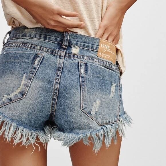 One Teaspoon Pants - One teaspoon bonitas distressed low rise jean shorts